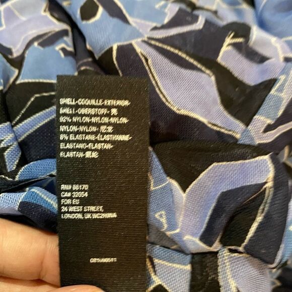 Free People Technicolor Blue Bubble Top Dark Combo Small - Picture 6 of 9